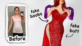 Making a Jessica Rabbit Costume (aka, how to fake an hourglass body shape!)