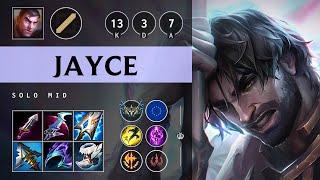 Jayce Mid vs Gwen: Quadra Kill, Godlike - EUW Challenger Patch 14.24