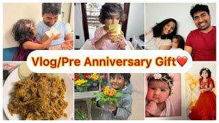 DIMLVlog #Healthy Routine/Food అలవాటు చేస్కున్నాము #Kids Recipies #Pre Anniversary Surprise to Him️