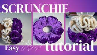 How to Crochet a Scrunchie | Step by Step Tutorial for beginners EASY&FAST!!