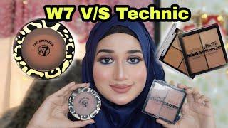 W7 V/S Technic Bronzer | Let's see which one is Better| Tanjee Muna