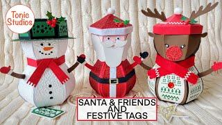 Tonic Studios SANTA & FRIENDS and FESTIVE TAGS