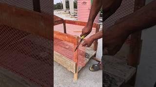 Cut off the excess netting in the chicken house #chicken #chickenlover #chickencoop #woodwork #pet