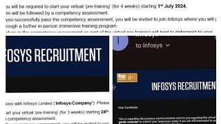 Infosys virtual training for SE and DSE role candidates ||Infosys onboarding