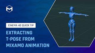 #C4DQuickTip 155: Extracting T-Pose from Mixamo Animation in Cinema 4D