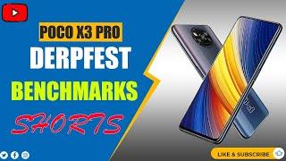 #shorts Poco X3 Pro Derpfest Android 12L Benchmarks , Antutu, Geekbench & Throttle test, English