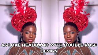 HOW TO MAKE A LUXURY HEADPIECE | Double Rose Headband +LUXURY  BEADING PATTERN | BEGINNER-FRIENDLY