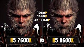 AMD Ryzen 5 7600x vs Ryzen 5 9600x - 1080p, 1440p, 4K - Ultimate Comparison - 4070 Ti Super