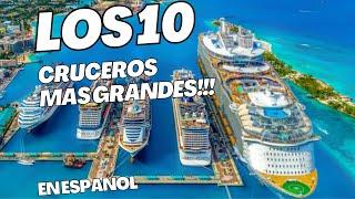 Los 10 cruceros más grandes (de cada Naviera) en Español este 2022. #cruceros #megacruises