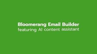 Transform Your Nonprofit's Content with Bloomerang's Email Builder and AI Tools