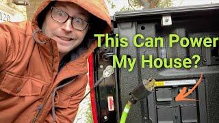 Powering my house with the Ford F-150 Powerboost Generator! Preparing for Texas Ice Storm