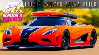 1402HP 273MPH AGERA WITH ROOF BOX BUILD!!! | Forza Horizon 3 Custom Cars #24