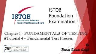 ISTQB Foundation Level Certification 2011 | 1.4 Fundamental Test Process