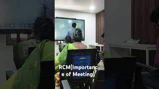 Importance of Meetings clearly explained by RCM company trainer leader Mr Praveen.#meeting