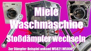 Miele Waschmaschine mit 3 Stoßdämpfern wechseln | Waschmaschine wandert beim Schleudern #laut