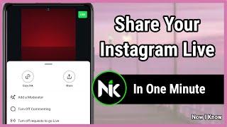 How To Share Your Instagram Live 2024