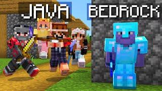 4 Java Players vs 1 SECRET Bedrock Player