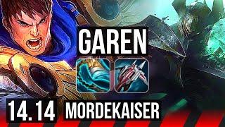 GAREN vs MORDEKAISER (TOP) | Dominating, Rank 12 Garen | NA Challenger | 14.14