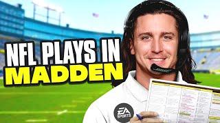 I Used REAL NFL Plays in Madden
