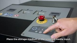 Storage media  destruction with ProDevice OMS500 shredder