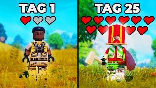 Ich habe 25 Tage Lego Fortnite gespielt!