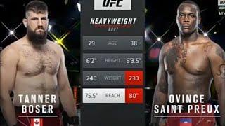 Tanner Boser vs Ovinse Saint Preux.Таннер Бозер против Овинса Сейнт Прю.