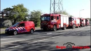 Veluwse brandweerkorpsen assisteren bij natuurbrand in Limburg