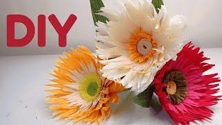 Easy Crepe Paper Flower Making Tutorial I DIY Crepe Paper Flower