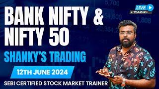 Bank Nifty50:JUNE 12 Live Options Trading today#BankNiftyTradingLive |In 2024 Learn Trading Easy Way