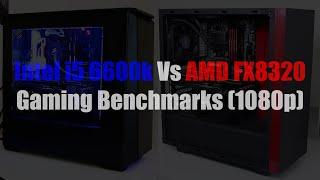 Intel i5 6600K vs AMD FX8320 - Gaming Benchmarks (1080p)