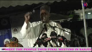 MEET THE PEOPLE TOUR  FINAL MEETING IN BANJUL,  AMAT BAH SPILL THE BEANS