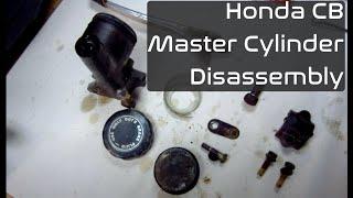 Honda CB Master Cylinder Disassembly