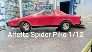 Alfetta spider  piko 1/12 игрушка из ГДР на управлении. обзор тестдрайв.