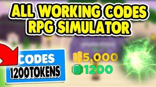 3 WORKING GOLD AND TOKEN CODES IN RPG SIMULATOR ROBLOX