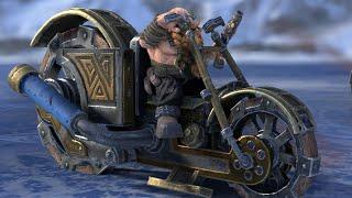 Dwarfs get Gyrocycles (motorcycles)