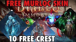 FREE PET SKIN MURLOCK! FREE 10 CRESTS! HUGE WORLD OF WARCRAFT EVENT! FREE SKINS Diablo Immortal