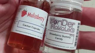 Single flavor testing! Cactus Cupcake!? Strawberry Gummy Candy! Wonder Flavors and Molinberry!