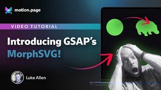 Use GSAP's MorphSVG with Motion.page Today! 