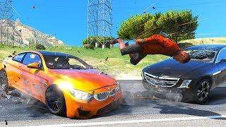 No Seatbelt Car Crashes - GTA 5 Ragdolls Compilation (Euphoria physics)