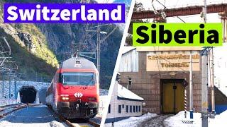 Готардский базисный и Северомуйский тоннели: две величайшие подземные железные дороги