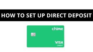 How to set up direct deposit on Chime ?