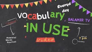 34 UNIT . Vocabulary In Use - Kelimleri Türkçe Karşılığı