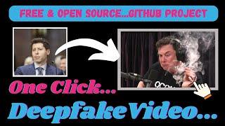 One Click Deepfake Video & Face Swap GitHub Project | Deepfake Tutorials