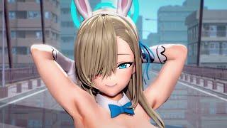 【R18 MMD】ブルアカ バニーアスナ Blue Archive bunny girl Asuna 【Hip Sway TikTok Dance】 [KKVMD]