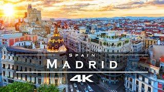 Madrid, Spain  - by drone [4K]