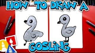 How To Draw A Gosling Goose