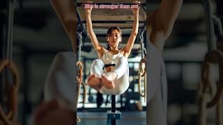 She is stronger than me #model #hometraining #health #aishortfilm