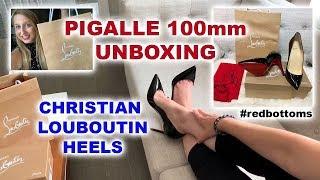 Christian Louboutin - Pigalle 100mm Patent Leather Black Unboxing (Weight Loss Gift!)