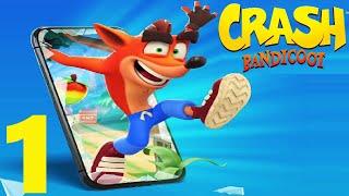 МОБИЛЬНЫЙ БАНДИКУТ #1 НОВАЯ ИГРА НА АНДРОИД Crash Bandicoot On the Run‬ Первый взгляд и прохождение