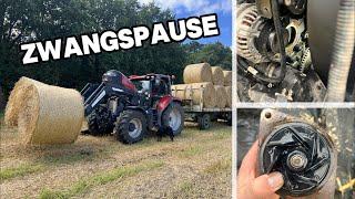 Ein Fall für die Werkstatt .... | Die letzten Ballen zusammenfahren | Beregnung | Farmvlog #140